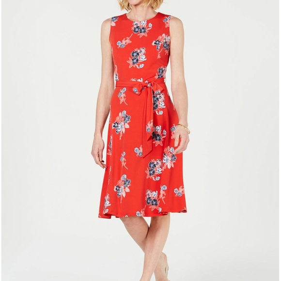 Charter Club Petite Floral-Print Midi Dress - Picture 1 of 2